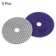thumbnail image 3 of Uxcell 5 Packs 4" Grits 800 Diamond Polishing Pads Wet/Dry for Stone Concrete Marble Quartz, 3 of 6