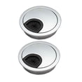 thumbnail image 1 of Cable Hole Cover Desk Metal Grommet Office Anti-corrosion Anti-rust Anti-slip Ribs Non-fading Detachable Design, 1 of 6
