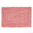 thumbnail image 5 of Super Area Rugs Country Farmhouse Braided Cotton Handmade Area Rug Red & White Rectangle 4' X 6' 4' x 6' Rectangle, 5 of 5