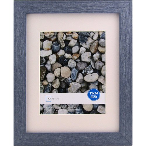 Mainstays Ogunquit 11x14 Matted to 8x10 Blue Picture Frame