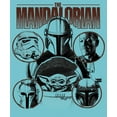 thumbnail image 2 of Girl's Star Wars: The Mandalorian Odds-on Favorite Graphic Tee Tahiti Blue Large, 2 of 4