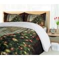 thumbnail image 5 of Ambesonne Christmas Duvet Cover Set, Xmas Tree, 2-Calking, Brown Red Green, 5 of 7