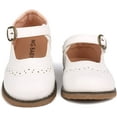 thumbnail image 2 of Toddler Boys Girls Dress Shoes Kids Classic Perforated Flats, 2 of 7
