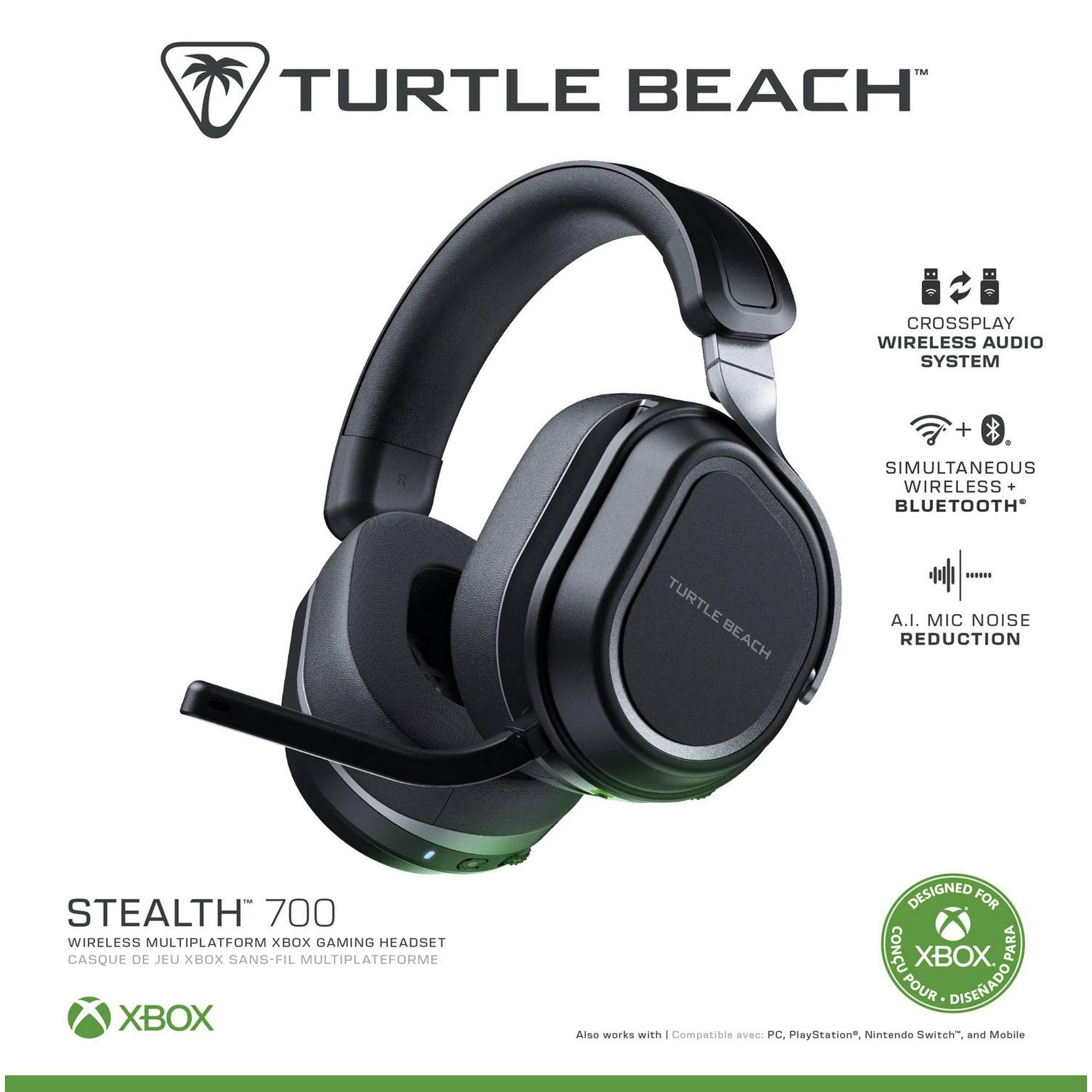Turtle Beach® Stealth™ 700 – Black Xbox® Series X|S, Xbox® One, PC