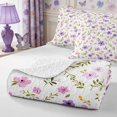 thumbnail image 4 of Manfei Cottagecore Blossom Quilt Full 3-Piece,Spring Flowers Leaves Full Bedspread Sets,1 Coverlet and 2 Pillowcases, 4 of 7
