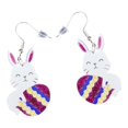 thumbnail image 2 of Bonitos pendientes de Pascua, pendientes colgantes de gota de animales, ligeros para fiestas de niñas Sunnimix  Pendientes colgantes, 2 of 8