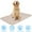 Beige, variant on Washable Pee Pads for Pets, Natural Bamboo Fiber Reusable Puppy Pads Quilted-Super Absorbent Dog Training Pads, Whelping Pads for Playpen, Crate, Kennel