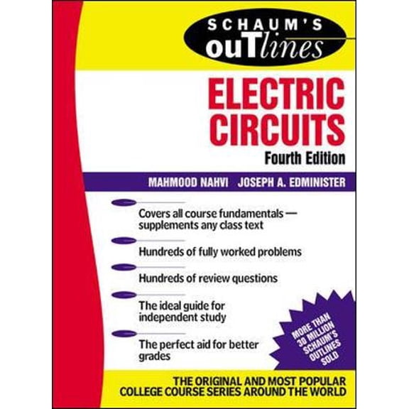 Pre-Owned Schaum's Outline of Electric Circuts (Schaums Outline Series) Paperback