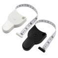 thumbnail image 2 of Black + White Combination 1.5 Meters Inch And Cm Automatic Retractable Measuring Tape 2pcs, 2 of 8