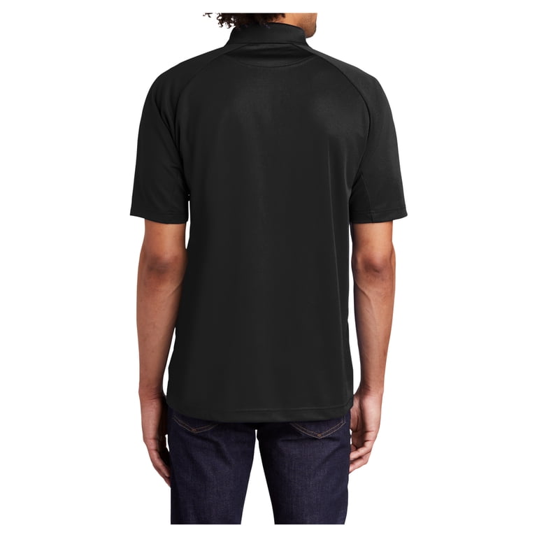 Mens Dri-Mesh Pro Polyester Polo Shirt Black Large - Walmart.com