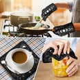 thumbnail image 4 of Black Gothic Sun Moon Hand Pattern Kitchen Oven Mitt and Pot Holder Sets 2 Pcs for Baking, Cooking and Grilling, Heat Resistant Up To 392 °F, 4 of 7