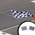 thumbnail image 2 of fastboy 10 Pieces Checkered Flag Racing Printed Black White Handheld Waving Banners Decorations Event Motorcycle Game Party, 2 of 6