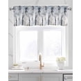 thumbnail image 2 of Grey Forest Kitchen Valances for Windows Farmhouse Linen Window Valance Curtain for Living Room Window Treatment Abstract Vintage Oil Painting Trees Valance Rod Pocket Topper Drape, 42 x 12 Inch, 2 of 6