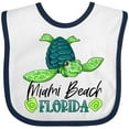 thumbnail image 3 of Inktastic Miami Beach, Florida Happy Sea Turtle Boys or Girls Baby Bib, 3 of 4