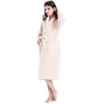 thumbnail image 4 of Womens Mens Fleece Robe Soft Plush Bathrobe Long Warm, 4 of 7
