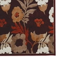 thumbnail image 5 of Hi Lo Floral Rug Brown 5x7.6 Chenille Polyester 3D Pattern Transitional Design, 5 of 5