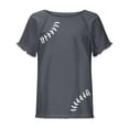 thumbnail image 3 of Camiseta de manga corta estampada casual para mujer OAVQHLG3B Store  lin121212, 3 of 4