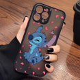 thumbnail image 3 of Case for iPhone Apple 14 13 11 12 MINI Pro XS Max XR X 7 8 SE 2022 2020 6 6S Plus Case Funda Shell Lilo & Stitch Cartoon Anime, 3 of 5