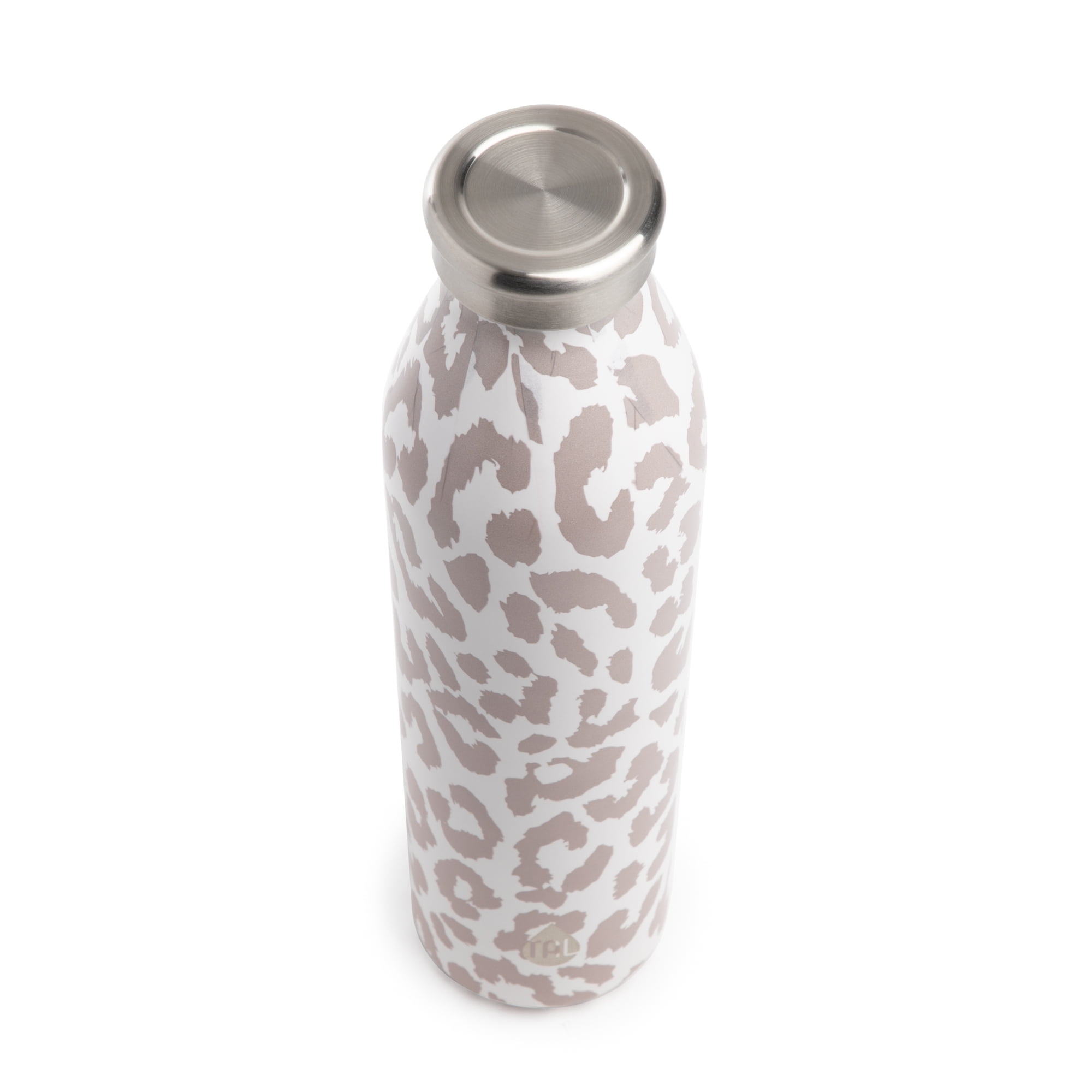 White Leopard Print Sport Water Bottle Stainless Steel - Temu