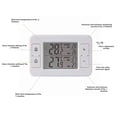 thumbnail image 4 of Wireless Indoor Outdoor Freezer Thermometer Sensor Temperature Monitor with Audible Alarm Temperature Gauge for Kitchen, 4 of 6