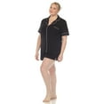 thumbnail image 2 of White Mark Women's Solid Short Pajama Set, 2 of 6