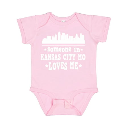 

Inktastic Kansas City Missouri Loves Me Skyline Boys or Girls Baby Bodysuit