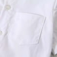 thumbnail image 5 of YuYuBao Toddler Boys Gentleman Sets Solid Color Shirts + Overall Shorts Summer Formal Suit For Kids Boys 2 Piece Outfits6 Months-12 Months 6 Months-12 Months, 5 of 6