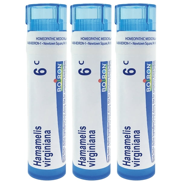 Boiron Hamamelis virginiana 6c, 80 pellets, homeopathic Medicine for ...