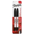 thumbnail image 1 of Sharpie Marqueurs Permanents à Double Pointe, Fins et Ultra Fins, Noirs, Lot de 2, 1 of 5