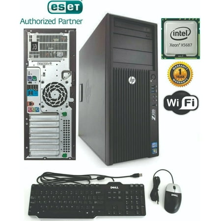 HP Z420 Tower Intel 3.60GHz 16GB 1TB HD Win 10 Pro CD-RW Blue-Ray+ Monitor 20" -REFUBISHED