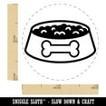thumbnail image 2 of Dog Food Bowl Self-Inking Rubber Stamp Ink Stamper - UV Ink - Mini 1/2 Inch, 2 of 7
