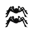 thumbnail image 2 of 2 Pack Halloween Outdoor Decorations Hairy Black Spider, Halloween Yard Decorations Party Decor, 2 of 2