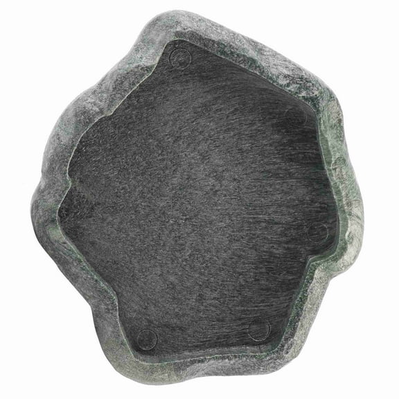 Reptile Feeder Resin Durable Reptile Rock Food And Water Dish Feeder Bowl Plastic Shallow Reptile Feeder Imitation Rock Design Reptile Bowl For Food And Water Feeding Dish For