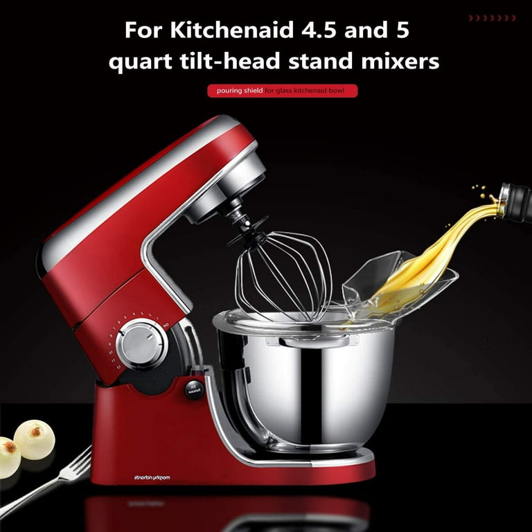 Accessories For 4.5-5QT Bowl Pouring Shield Tilt Head Kitchen Aid Stand  Mixer For W10616906 KN1PS