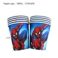 thumbnail image 1 of Spiderman Birthday Decorations Disposable Tableware Set Spider-Man Balloons Banner Backdrop Party Event Supplies For Kids 10pcs cups Other, 1 of 6