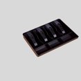 thumbnail image 4 of Cash Register Drawer Insert Tray Black 4 Grid Coin Drawer Cash Box for Supermarket Hotel Resturant Cashier, 4 of 7