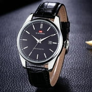 VAVA VOOM Men's Watch Top Brand Wrist Watch Luxury Fashion Business Sports Genuine Leather Waterproof Calendar Quartz public house