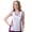 Eggplant/White, variant on Monterey Club Women's Overlap Contrast Sleeveless Golf Polo Shirt #2285
