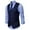 Blue, variant on Yaoyar Men's Dress Vest Suit Waistcoat Business Slim Fit V-neck Sleeveless Tuxedo Jacket with Chain Black L