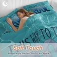 thumbnail image 4 of Queen 4 Piece Bedding Set Summer Blue Swimming Pool Soft Breathable Duvet Cover and Pillowcase,Modern Abstract Art Duvet Cover Set Washable Bed Sheets for Bedroom Dormitory Guest Room, 4 of 9