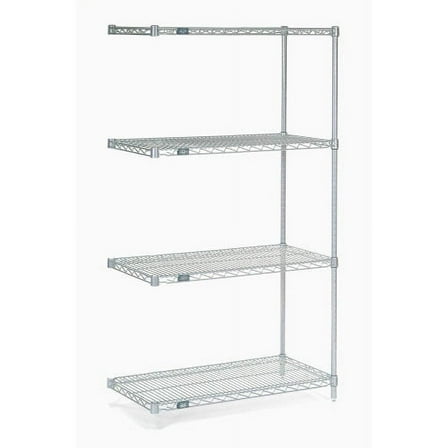 Global Industrial B970082 Nexelate Wire Shelving Add-On, 24 x 14 x 86 in.