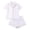 X332-White, variant on Censtreet Pajama Set for Women Button Down Pj Set Long Sleeve Top and Shorts 2 Piece Loungewear Summer Soft Sleepwear