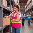 thumbnail image 4 of KAYGO Reflective Safety Vest for Women, High Visibility Vest with Pockets and Zipper, KG0100, 4 of 8