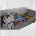 thumbnail image 6 of Victorian Soft Flannel Fleece Throw Blanket, Old City Riga Latvia Capital Historical Buildings Medieval Town Image Print, Cozy Plush for Indoor and Outdoor Use, 60" x 80", Multicolor, by Ambesonne, 6 of 6