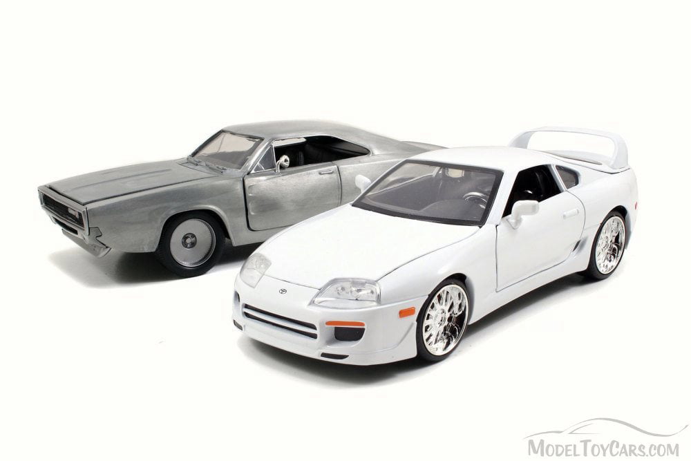 24 Scale White Jada Toys Fast & Furious Brians Toyota Supra DIE-CAST Car 1