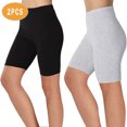 thumbnail image 2 of ABATAB 2PC Yoga Shorts for Women High Waisted Non See Through Comfy Workout Athletic Running Short Leggings, 2 of 4