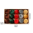thumbnail image 2 of Jubipavy Christmas Balls Ornaments 15 Pcs Cloth Christmas Ball Decorative Pendant Christmas Fabric Ornament Christmas Tree Decorative Ball, 2 of 6
