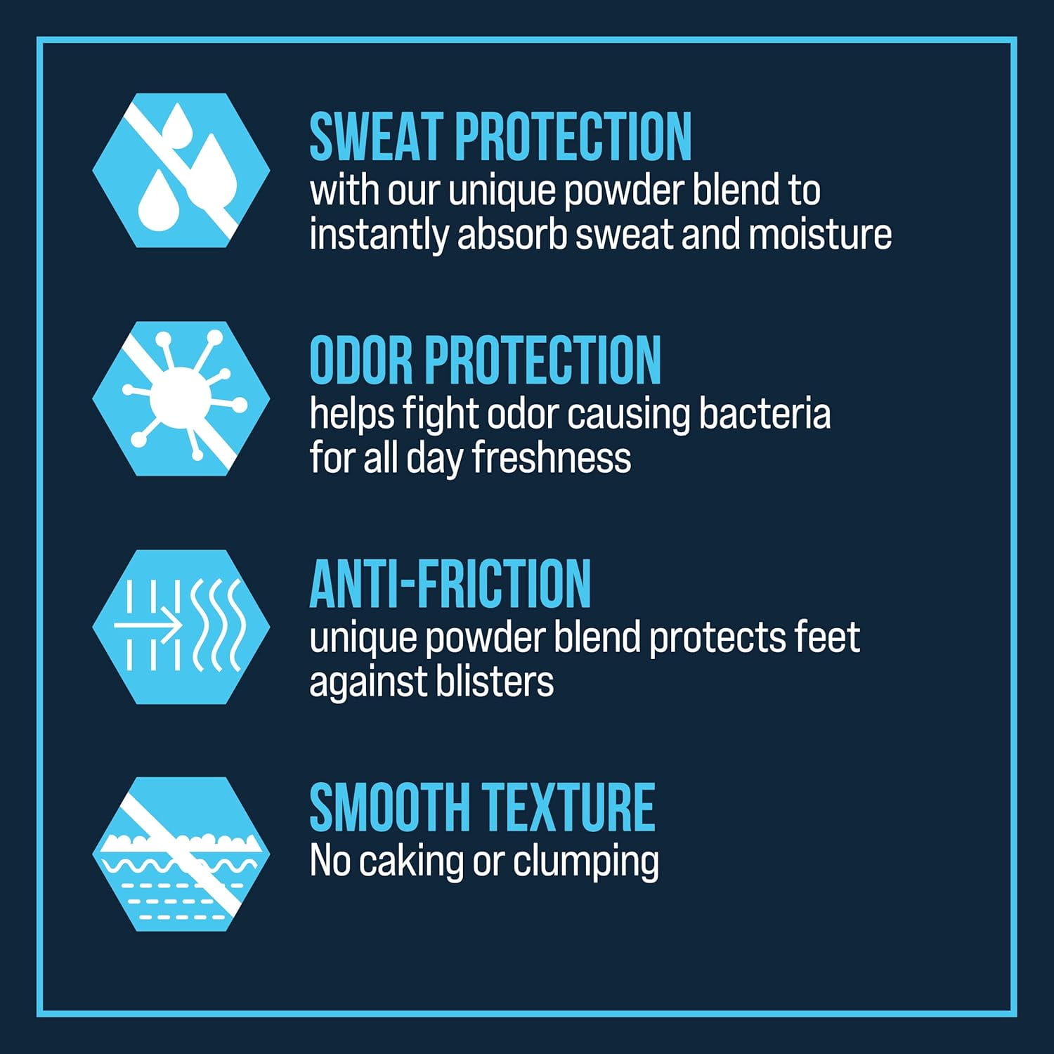 (3 pack) Certain Dri Foot Powder for Men & Women, Sweat & Odor Control, 8oz