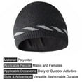 thumbnail image 3 of Gorros de punto cálidos de invierno para hombre Gorro de punto con puños, 3 of 5
