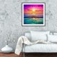 thumbnail image 3 of Cuadros Decorativos 5D bricolaje completo taladro diamante pintura puesta de sol junto al mar punto Likrtyny embutido en tela, 3 of 9